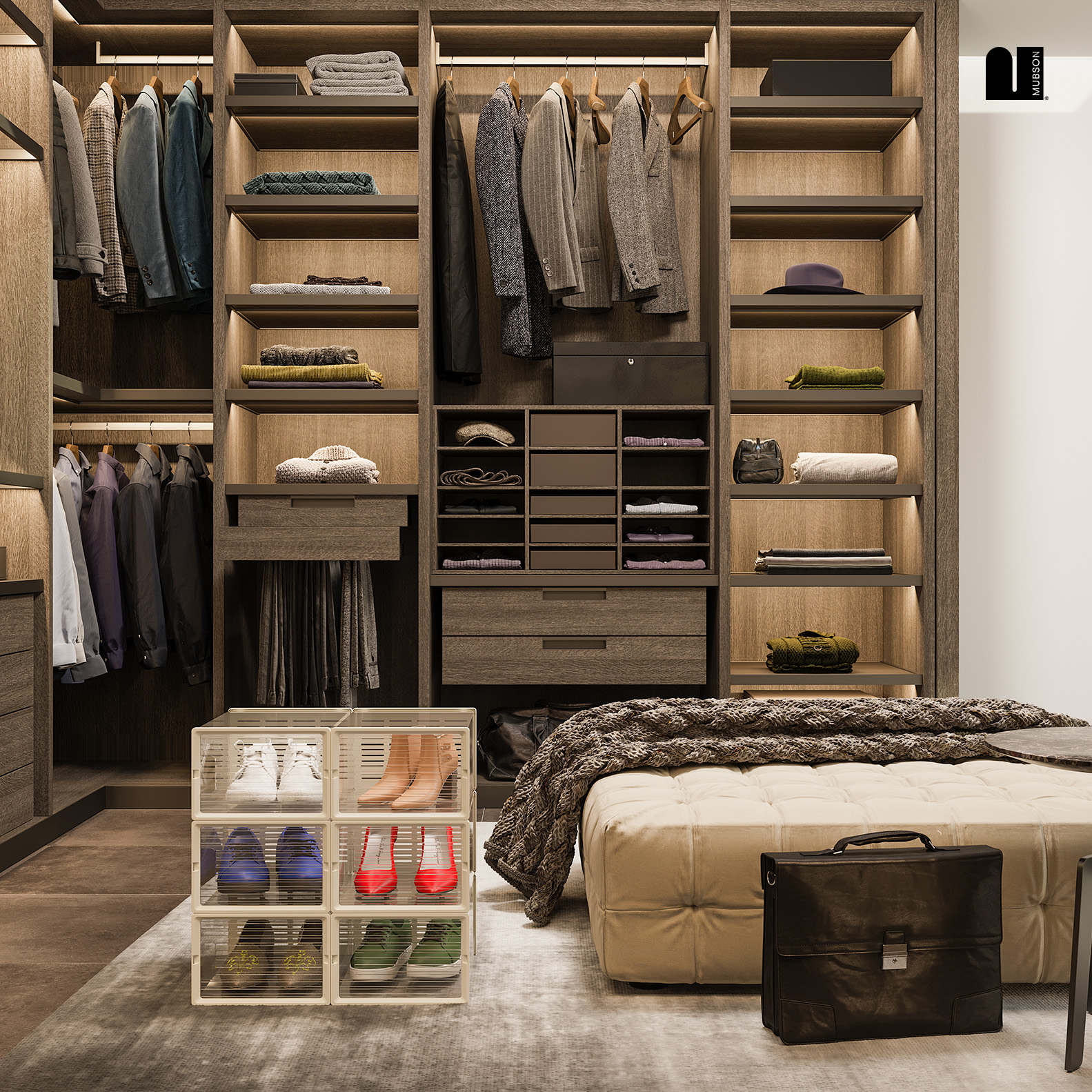 Foto 6 | Caja Organizadora de Zapatos Mubson Tempo color Transparente 6 Unidades