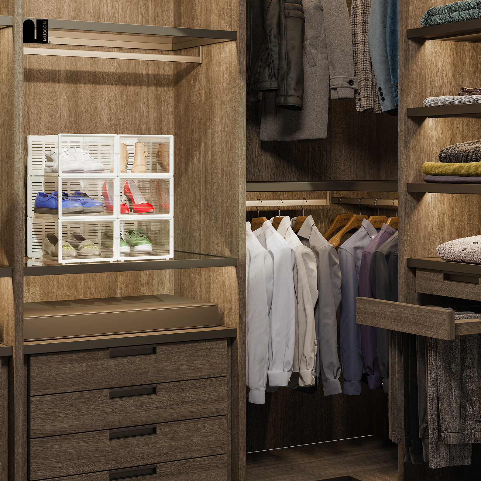 Foto 7 | Caja Organizadora de Zapatos Mubson Tempo color Transparente 6 Unidades