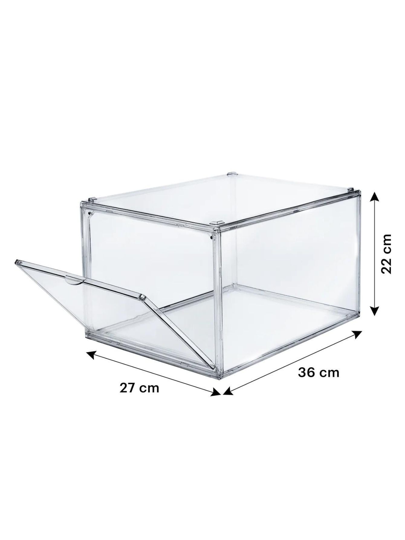 Foto 3 pulgar | Caja Zapatera de Acrílico GADGETS AND FUN Transparente