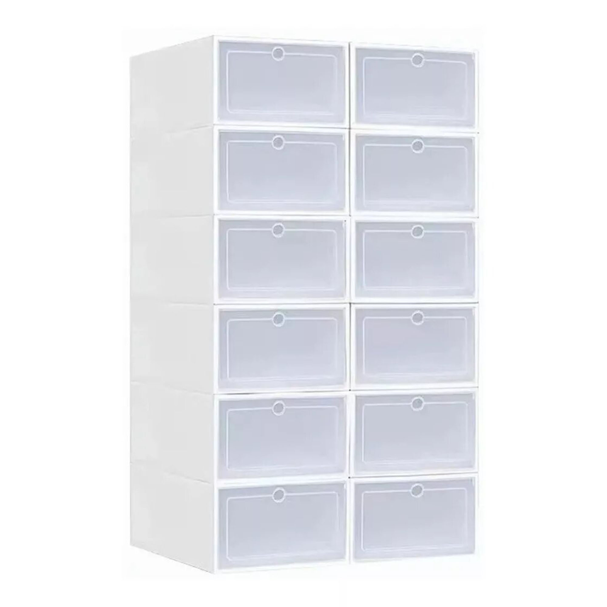 Organizador de Zapatos Aquila OZ3908 color Blanco de Plástico 12 Pares