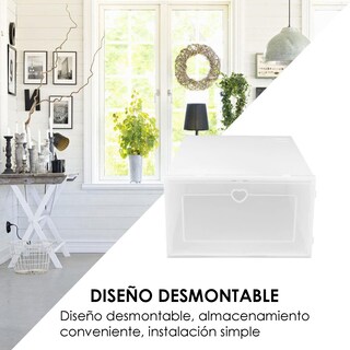 Foto 2 | Organizador de Zapatos Aquila OZ3908 color Blanco de Plástico 12 Pares