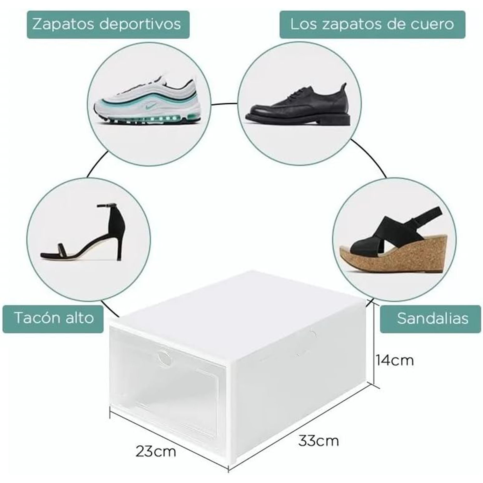 Foto 5 | Organizador de Zapatos Aquila OZ3908 color Blanco de Plástico 12 Pares