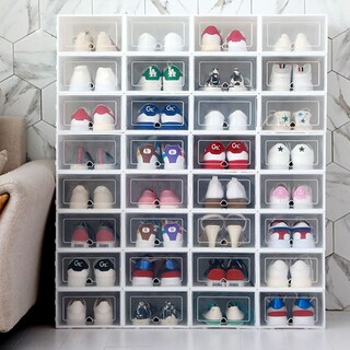 Foto 8 | Organizador de Zapatos Aquila OZ3908 color Blanco de Plástico 12 Pares