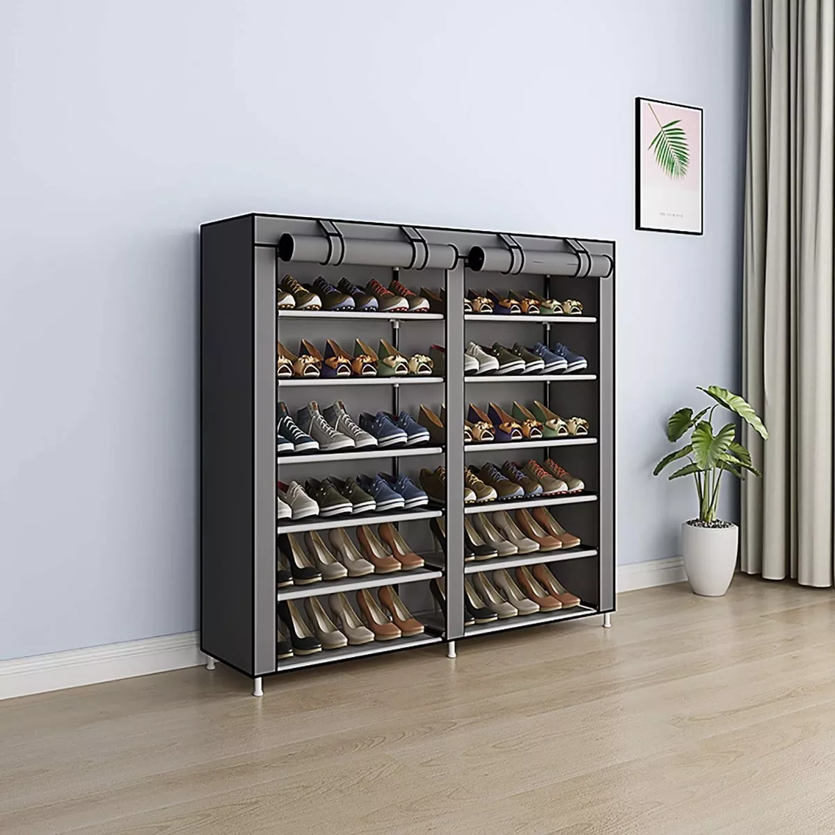 Foto 6 pulgar | Zapatera Mueble Practiksa para Zapatos Organizador con Varios Compartimientos color Gris