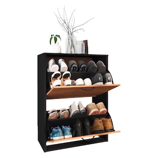 Foto 2 | Zapatera Playcon OZAP2TZ Marrón con Negro Texturizada 60 X 81 cm