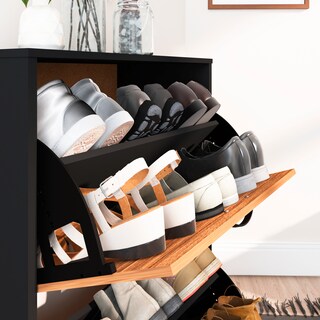 Foto 6 | Zapatera Playcon OZAP2TZ Marrón con Negro Texturizada 60 X 81 cm