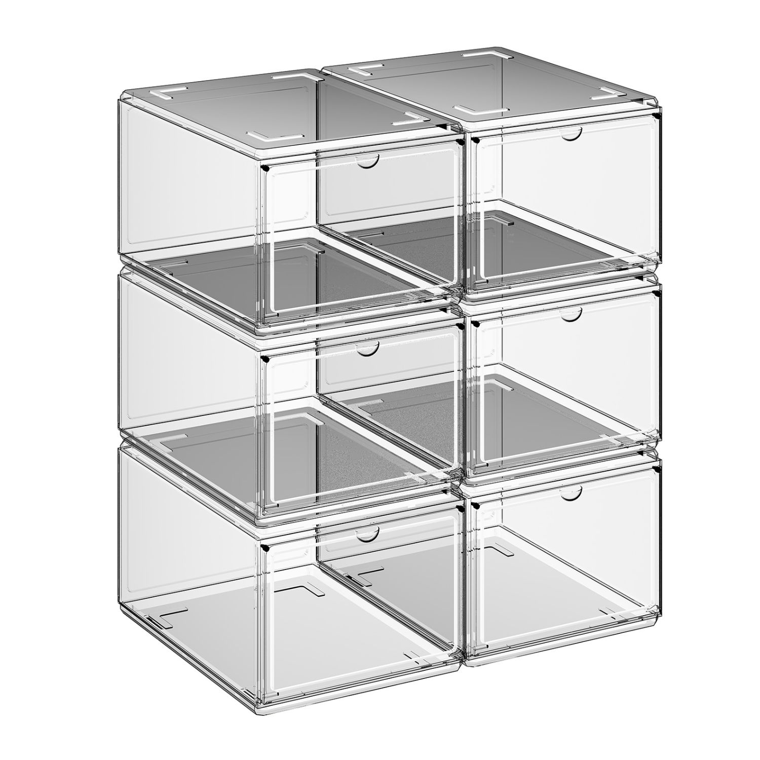 Set De 6 Cajas Organizadoras Mubson. Zapatera Suola