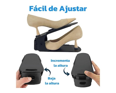 Foto 3 | Zapatera Bluelander Negra 10 Piezas