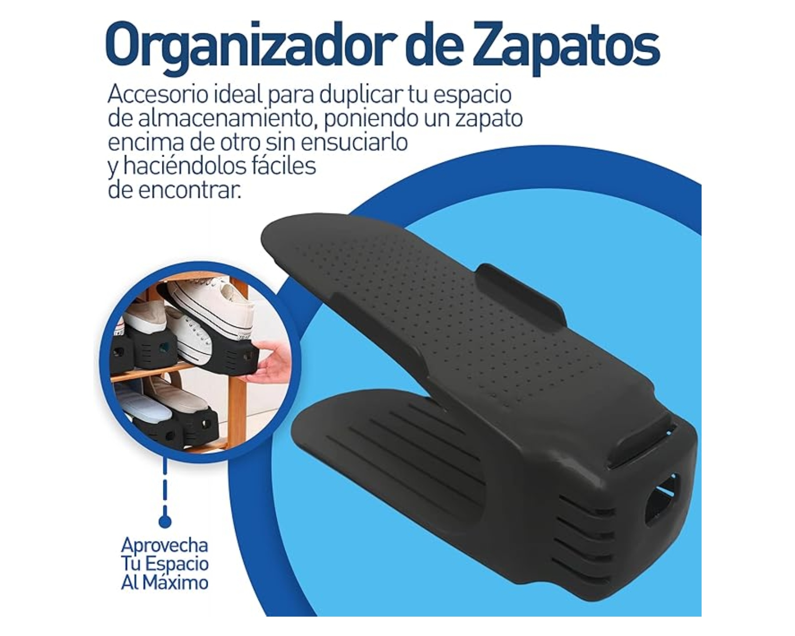 Foto 3 pulgar | Zapatera Bluelander Con 4 Niveles De Inclinación 5 Piezas Negro