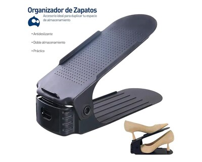 Foto 2 | Zapatera Bluelander Con 4 Niveles De Inclinación 40 Piezas Negro