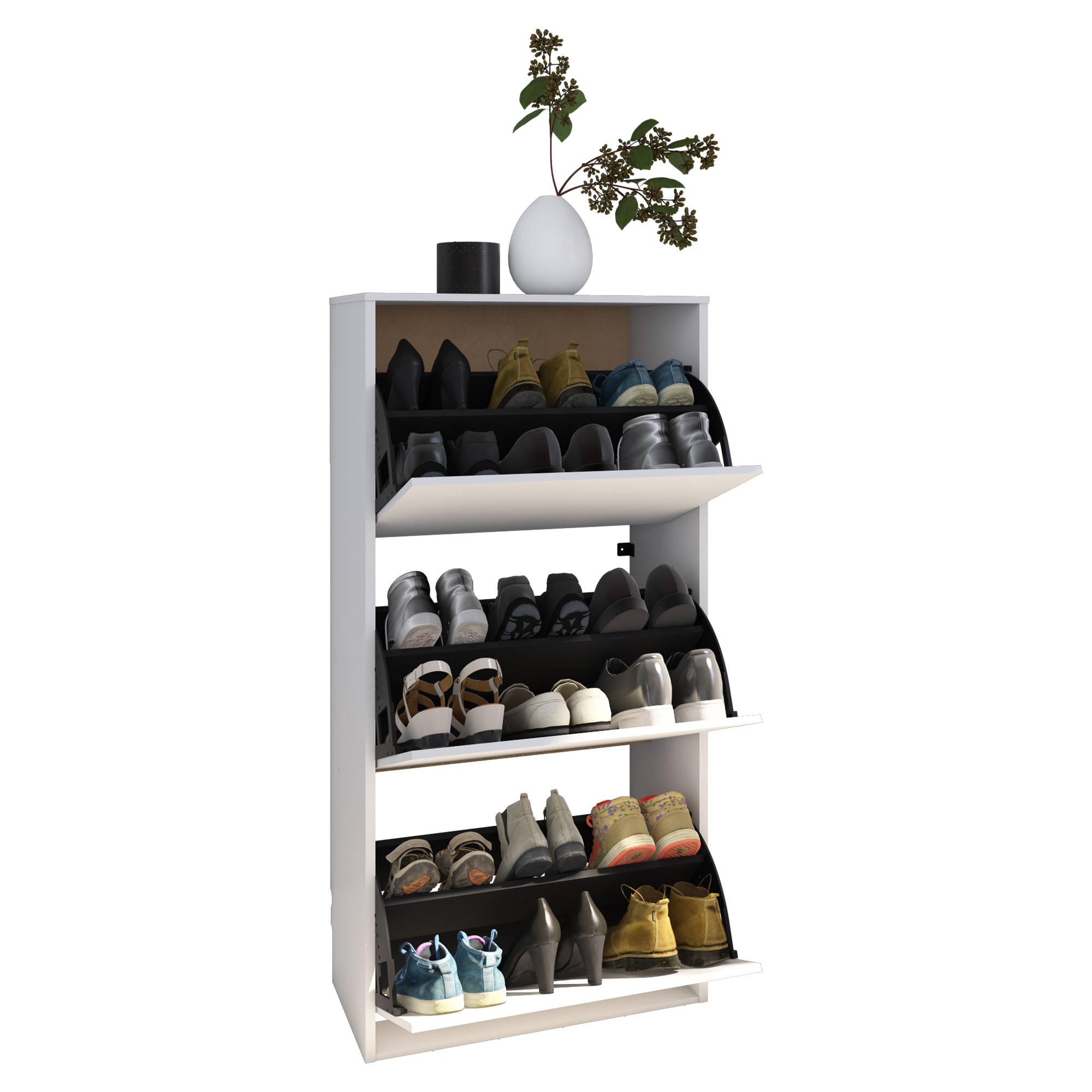 Foto 4 pulgar | Zapatera Organizador Playcon 60 X 81 cm Tablero Texturizado Blanco Frosty