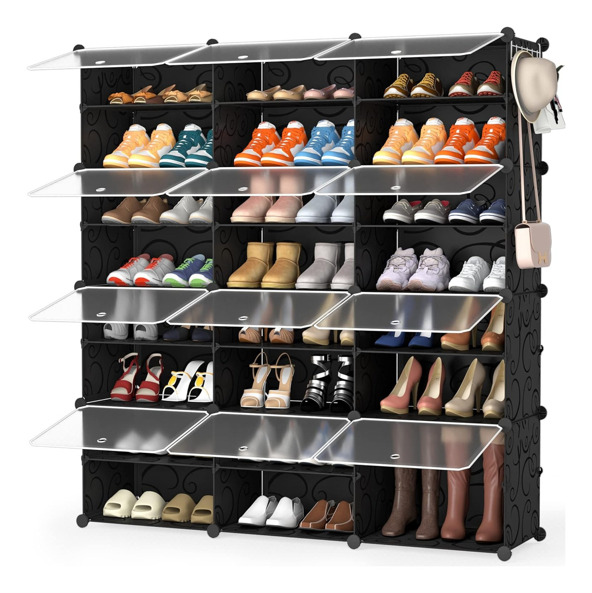 Foto 2 pulgar | Zapatera Organizador Apilable 48 Pares Anti Polvo Con Puerta