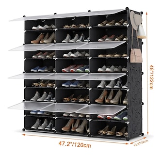 Foto 6 | Zapatera Organizador Apilable 48 Pares Anti Polvo Con Puerta