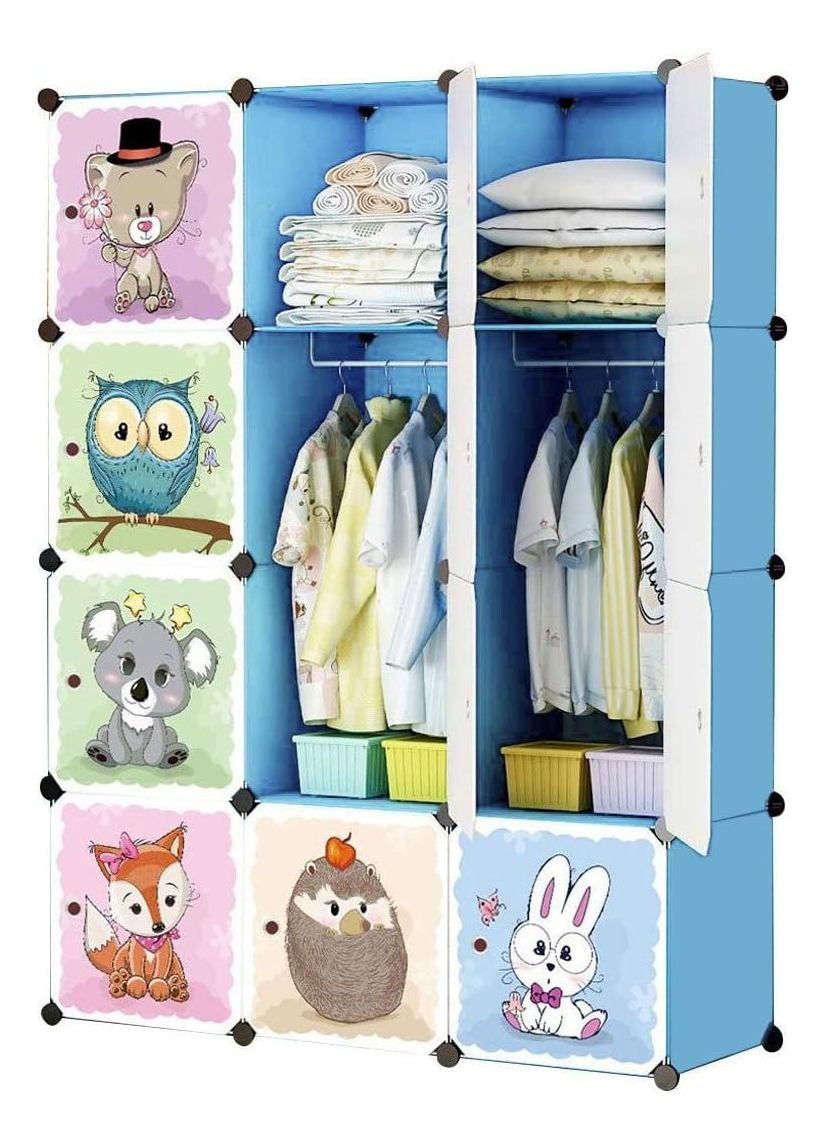 Foto 2 pulgar | Closet Armario Portátil Para Niños Armable Personalizable Color Azul