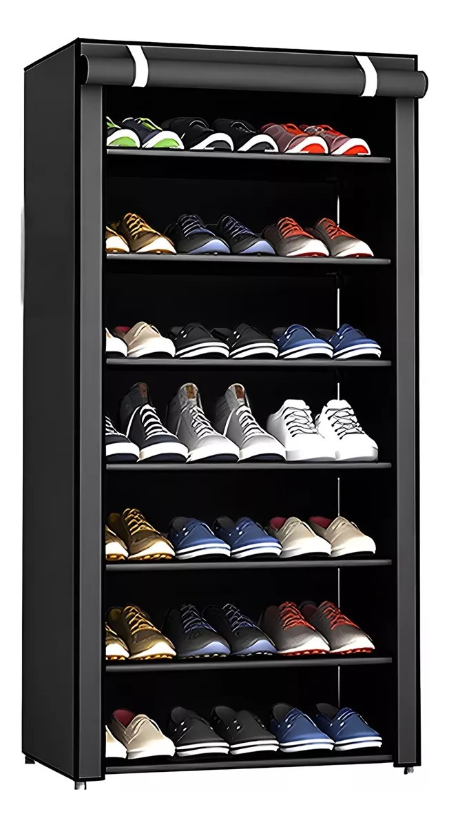 Zapatera De Closet Organizador Zapatos 7 Niveles Base Metal