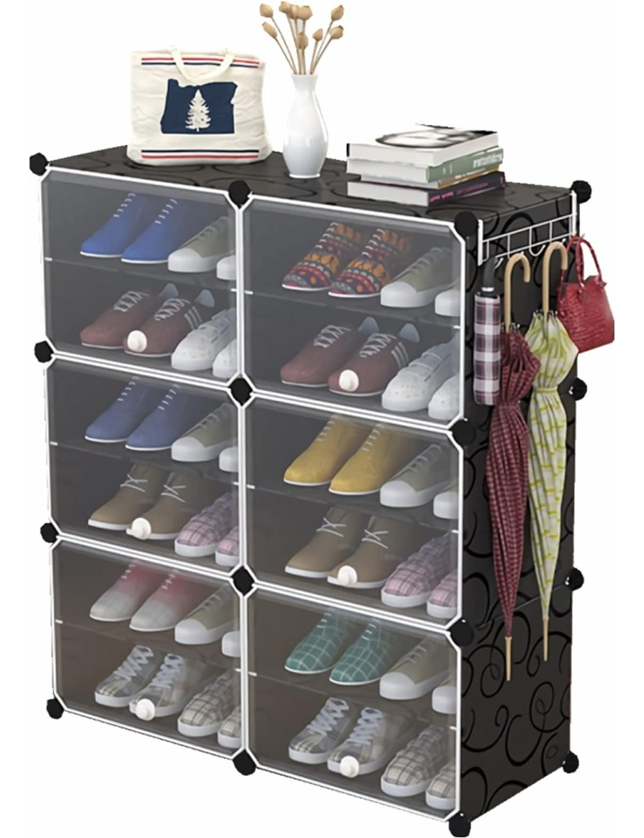 Foto 2 pulgar | Zapatera Organizador Apilable 24 Pares Anti Polvo Con Puerta