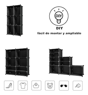 Foto 5 | Zapatera Organizador Apilable 24 Pares Anti Polvo Con Puerta