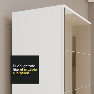 Foto 5 | Zapatera Madesa Isis 1 Puerta Con Espejo Blanco