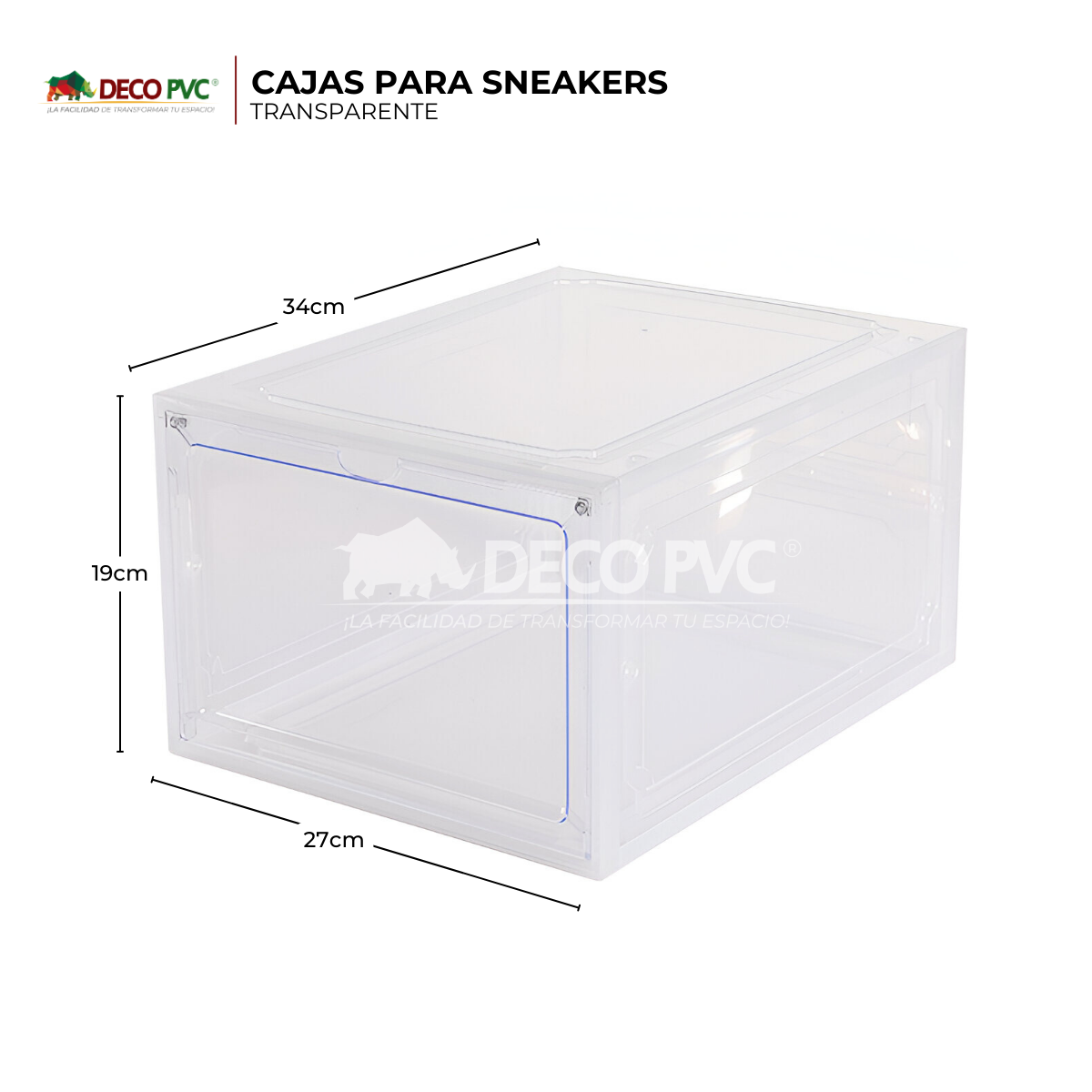 Foto 6 pulgar | Zapatos Apilables Estantes Plásticos Transparentes 10 Piezas