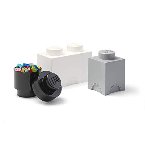 Foto 2 pulgar | Cajas De Almacenamiento Lego, Juego De 3, Gris/blanco/negro, - Venta Internacional.