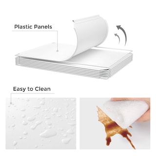 Foto 6 | Zapatera Songmics Blanca para Niños 6 Espacios Apilable con Puertas