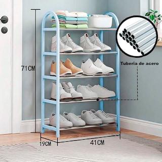Foto 4 | Zapatero KIMHI de 5 Niveles Multifuncional Armable Azul