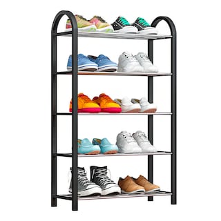 Foto 1 | Zapatero KIMHI de 5 Niveles Multifuncional Armable Negro