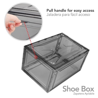 Foto 4 | Zapatera Apilable Alexa 16 Pzas Acrílico Color Humo Ag Box