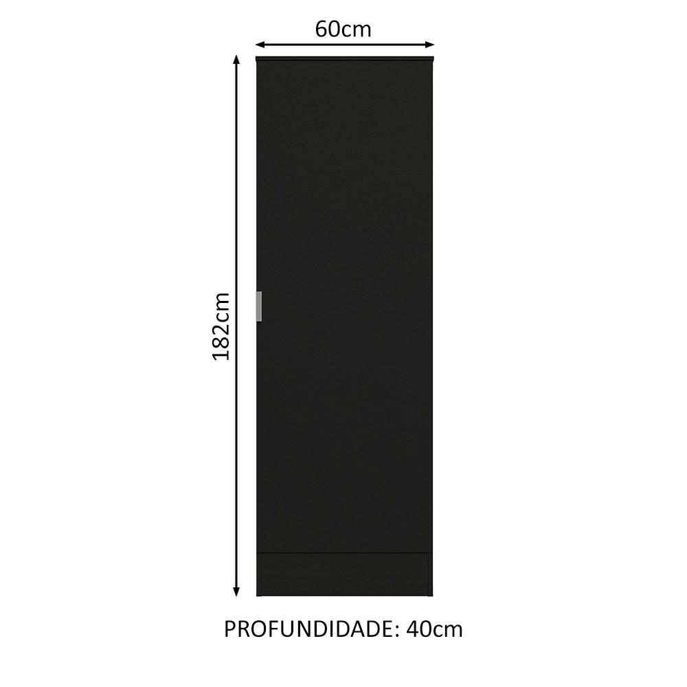 Foto 4 pulgar | Zapatera Organizador Isis Madesa 1 Puerta Color Negro
