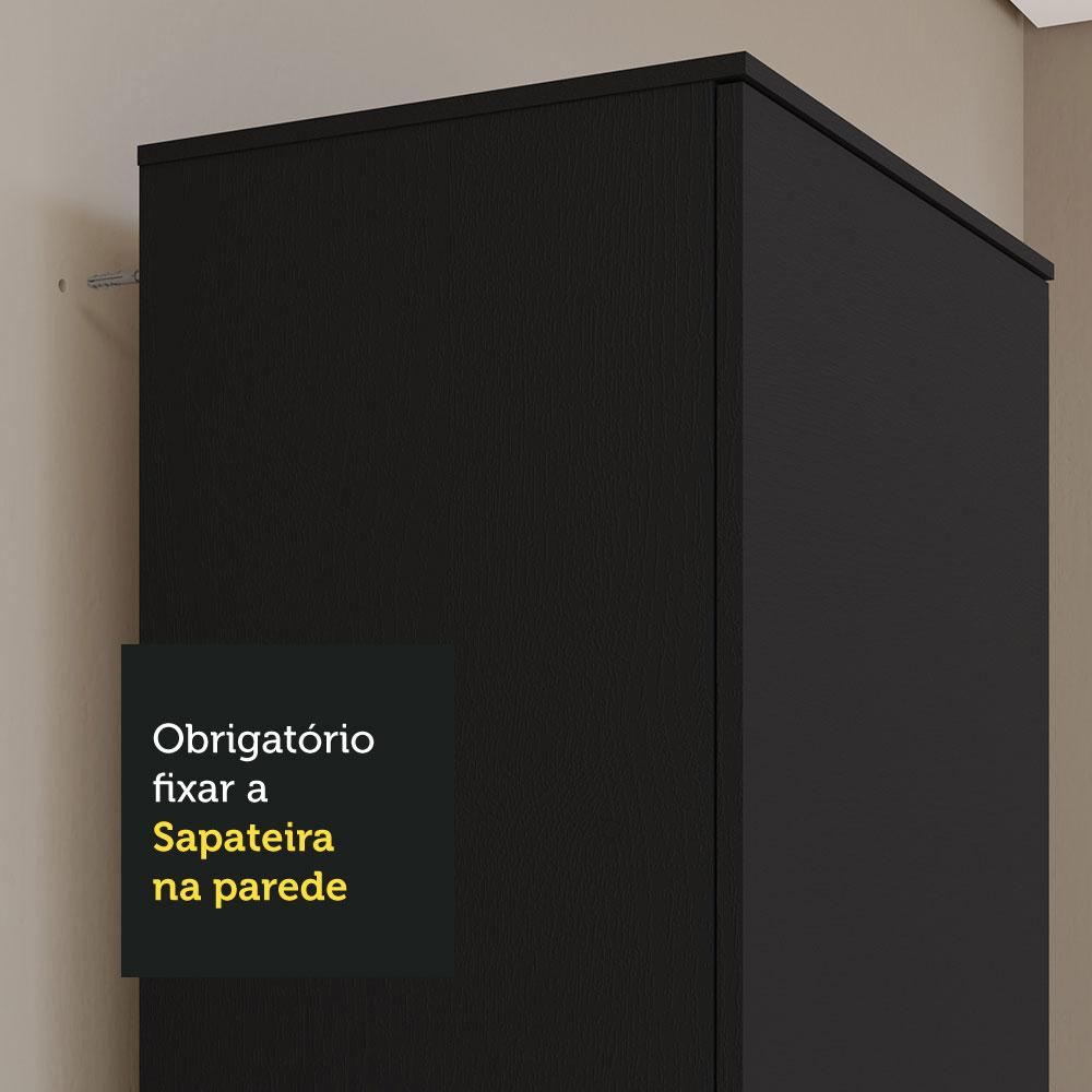 Foto 8 | Zapatera Organizador Isis Madesa 1 Puerta Color Negro
