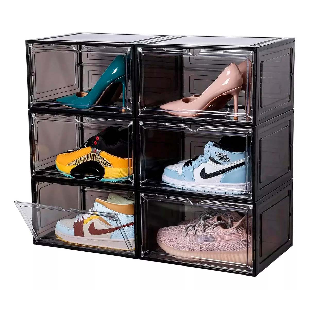 Foto 4 pulgar | Zapatera Organizadora Foresker Transparente 12 Piezas
