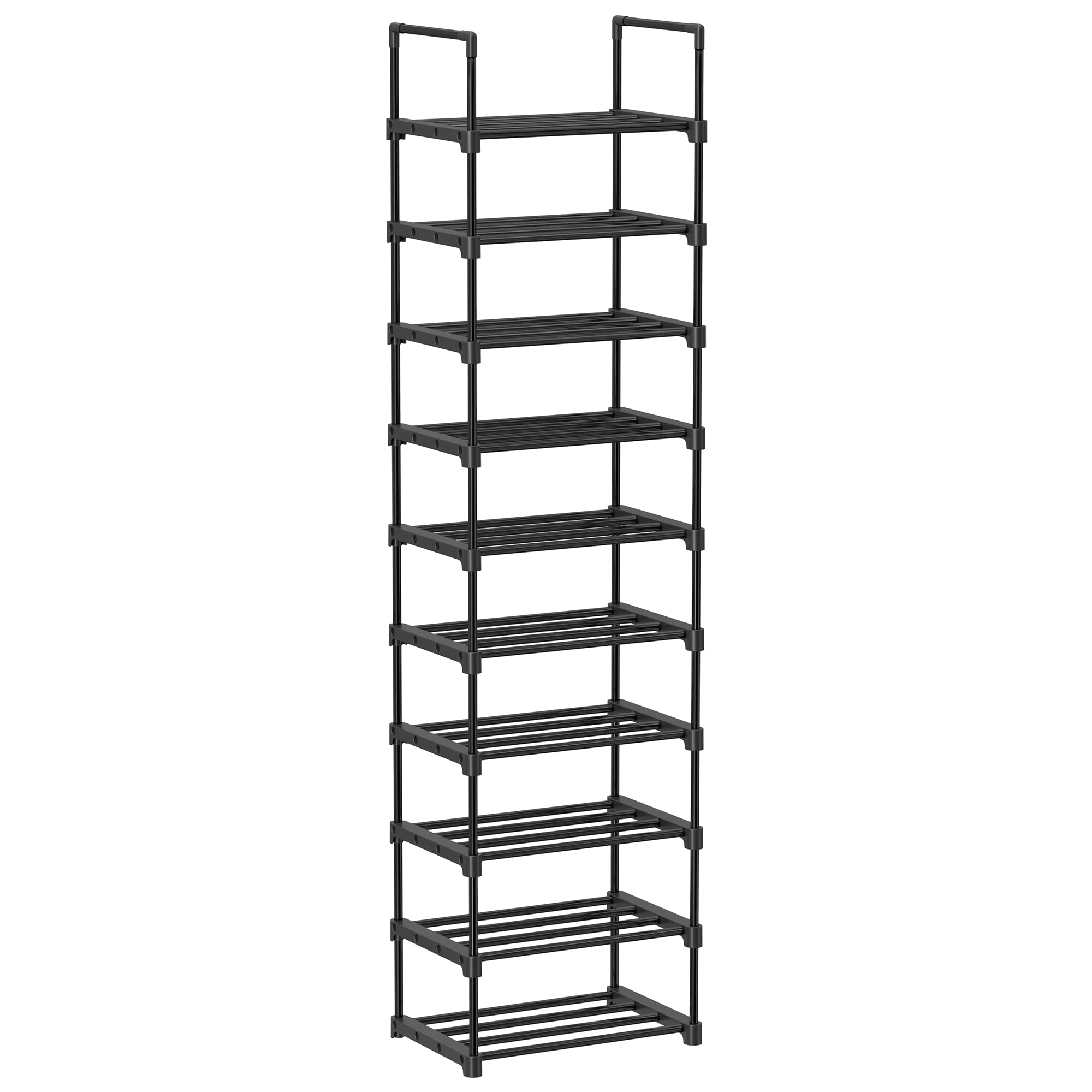 Foto 1 | Estante Para Zapatos Songmics, 10 Niveles, Metal, Almacenamiento, 20 Pares, Negro