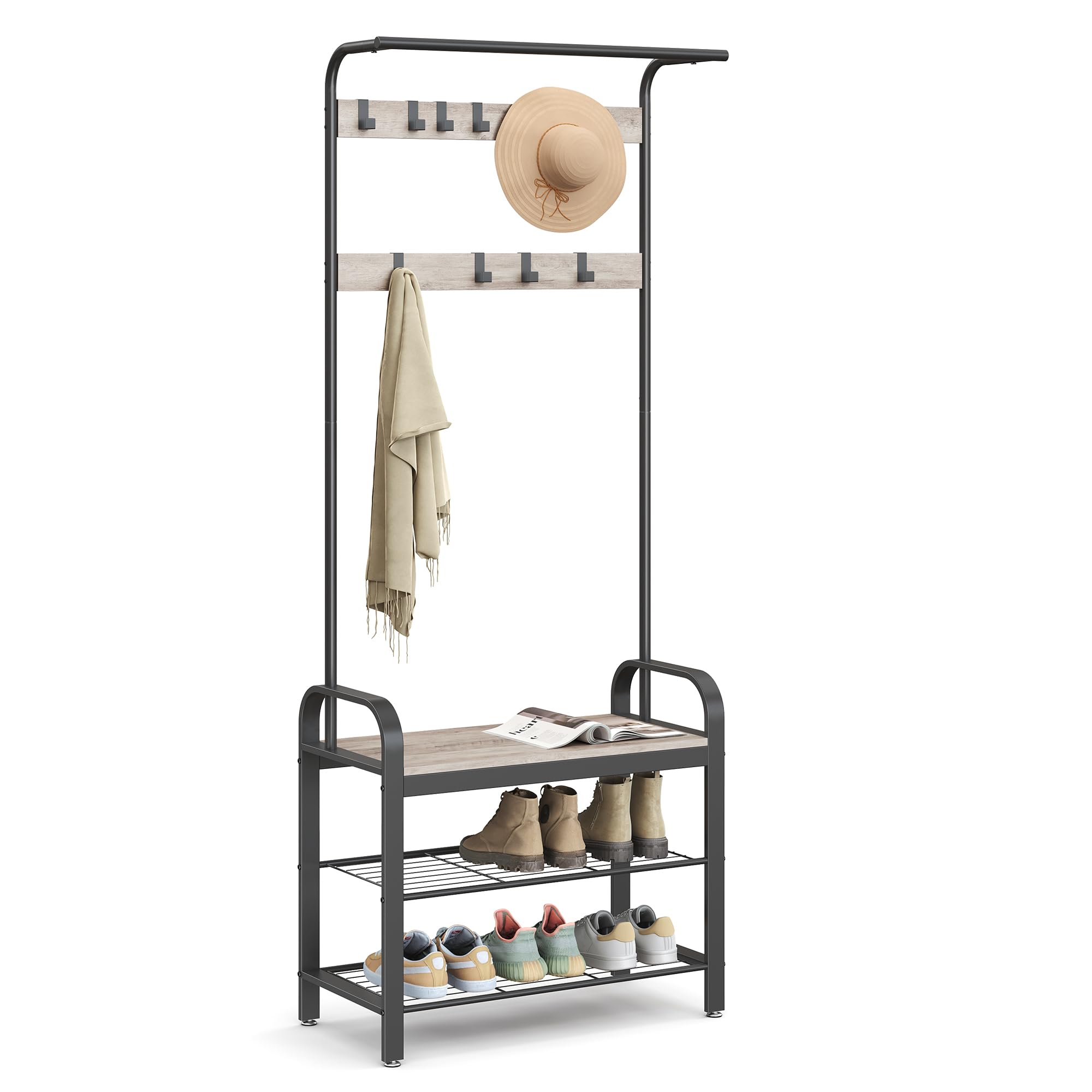 Foto 1 | Perchero Hall Tree Vasagle 4 En 1 Con Soporte Para Zapatos, Gorra De 90 Kg.