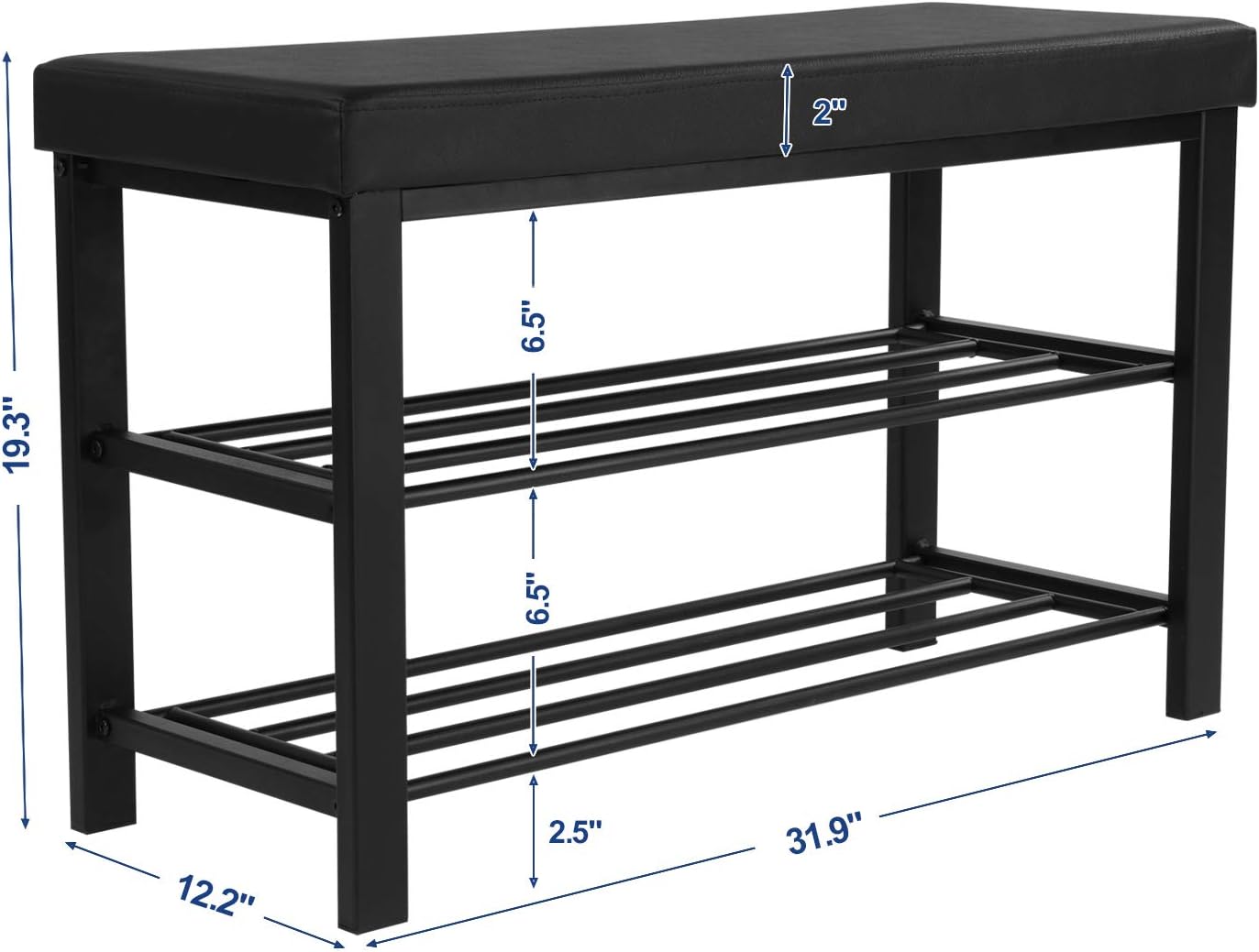 Foto 4 pulgar | Banco Para Zapatos Songmics De 3 Niveles Con 3 Niveles Y Asiento De Espuma