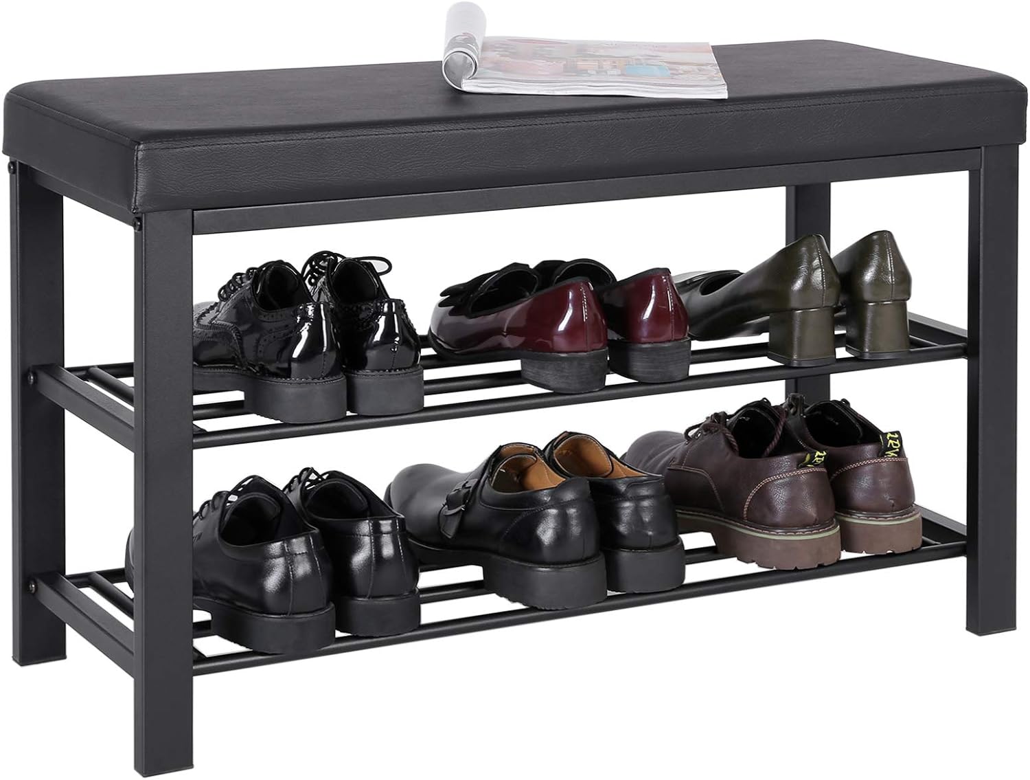 Foto 6 pulgar | Banco Para Zapatos Songmics De 3 Niveles Con 3 Niveles Y Asiento De Espuma