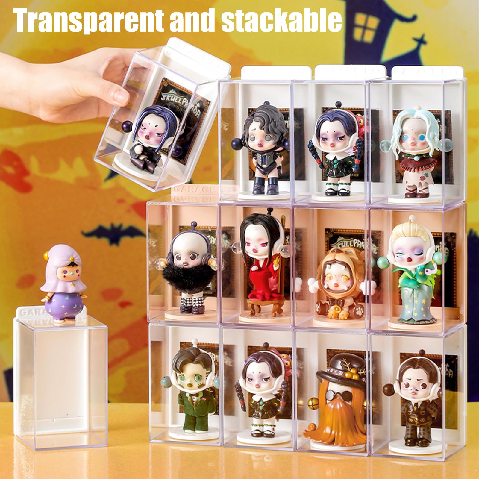 Foto 3 pulgar | Estuche Transparente Para Mostrar Figuras Con Ranura Para Tarjetas De Identificación, Apilable - Venta Internacional.