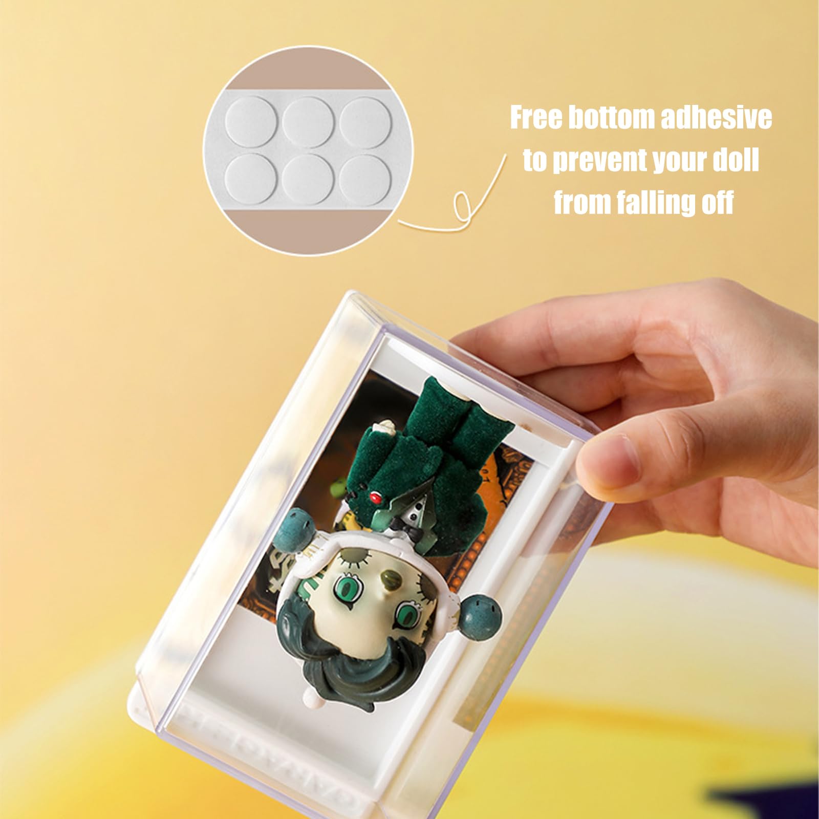 Foto 6 pulgar | Estuche Transparente Para Mostrar Figuras Con Ranura Para Tarjetas De Identificación, Apilable - Venta Internacional.
