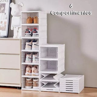 Foto 4 | Cajas Organizadoras De Zapatos Sneakers Plegable Zapatera