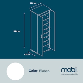 Foto 6 | Multifuncional Mobi Zúrich Blanco Organizador