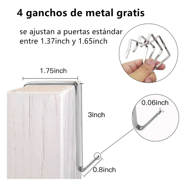 Foto 5 pulgar | Organizador Xtellar Colgante 35 Bolsillos Para Zapatos Blanco