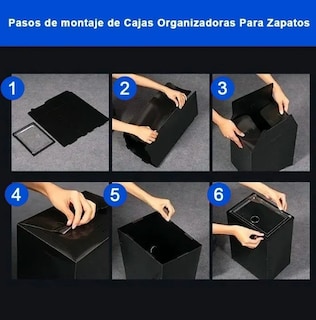 Foto 3 | Zapatera de Cajas Apilables de Plástico Xtellar Blanco 12 Piezas