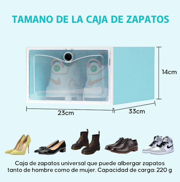 Foto 4 pulgar | Zapatera de Cajas Apilables de Plástico Xtellar Azul 12 Piezas