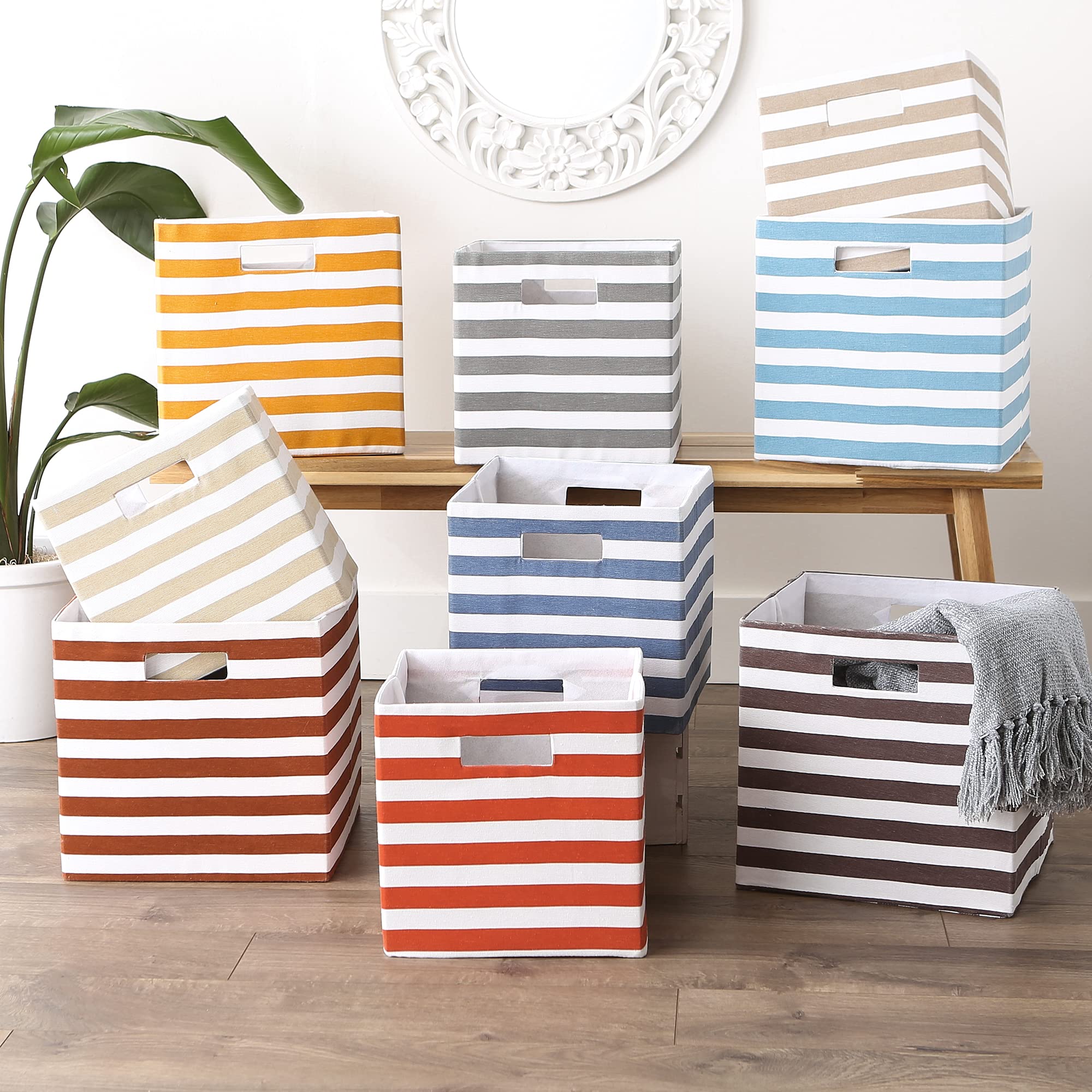 Foto 7 pulgar | Cubo De Basura Dii Polyester Cube Collection 13x13x13 Cm Spice - Venta Internacional.