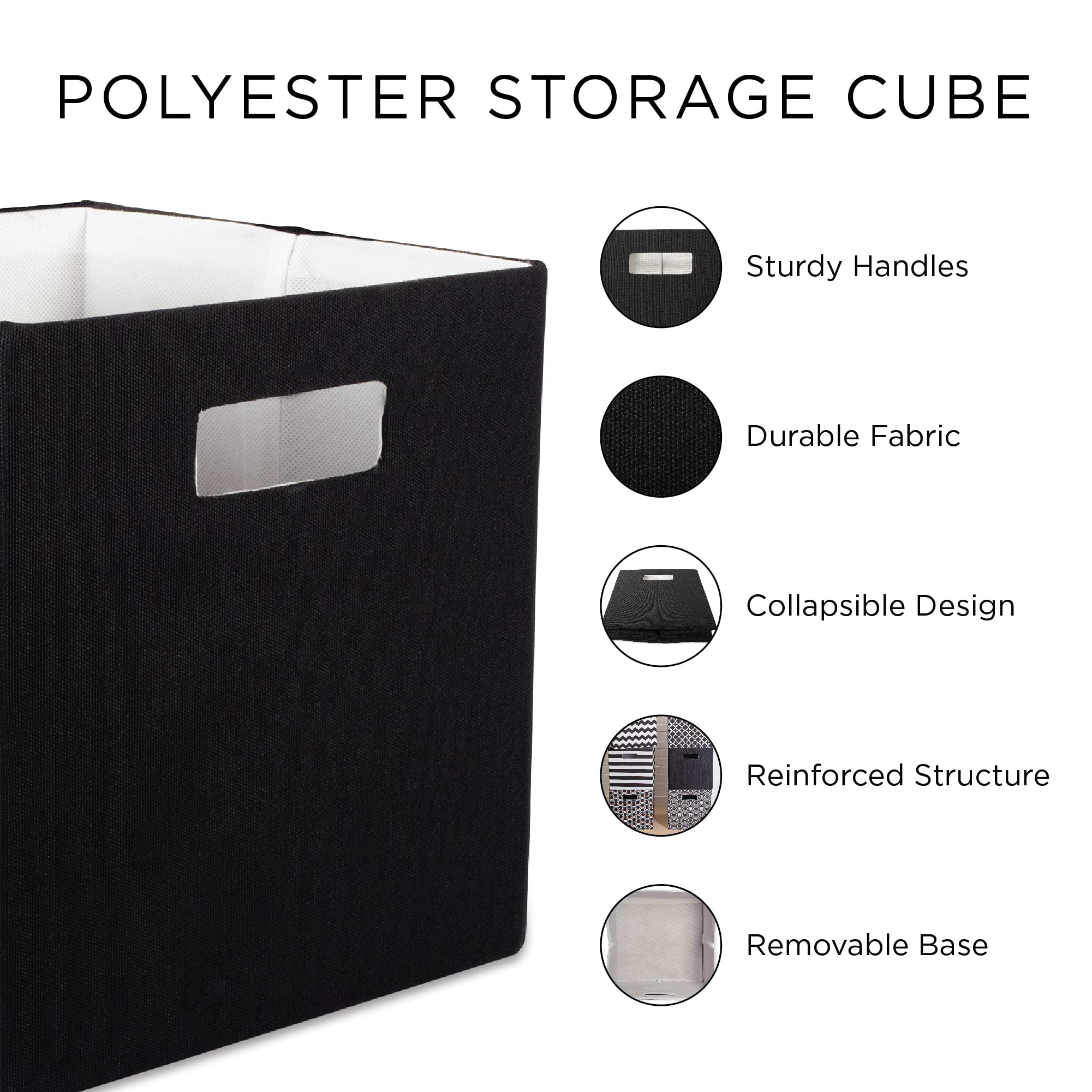 Foto 8 pulgar | Cubo De Basura Dii Polyester Cube Collection 13x13x13 Cm Spice - Venta Internacional.