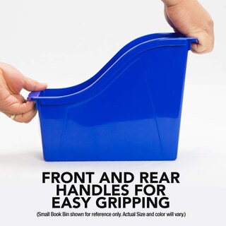 Foto 3 | Cubo De Plástico Para Libros Storex, Tamaño Grande, Para Casa, Oficina, Aula, Paquete De 6 - Venta Internacional.