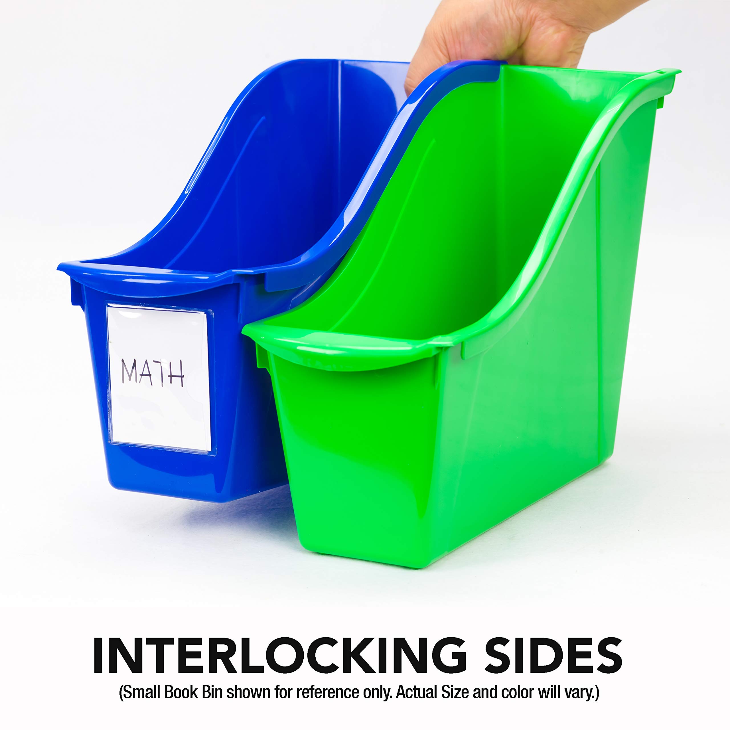 Foto 5 pulgar | Cubo De Plástico Para Libros Storex, Tamaño Grande, Para Casa, Oficina, Aula, Paquete De 6 - Venta Internacional.