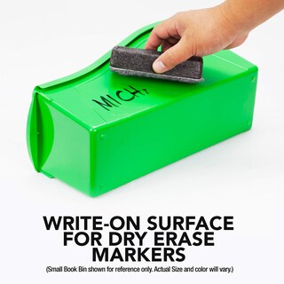 Foto 5 | Cubo De Plástico Para Libros Storex, Tamaño Grande, Para Casa, Oficina, Aula, Paquete De 6 - Venta Internacional.