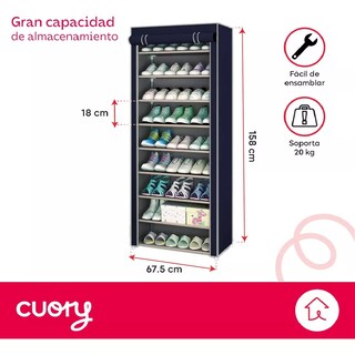 Foto 2 | Zapatera Organizador Closet Repisa Armable Mueble Multiusos Azul