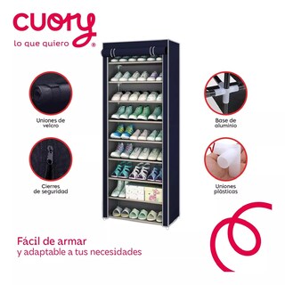 Foto 4 | Zapatera Organizador Closet Repisa Armable Mueble Multiusos Azul
