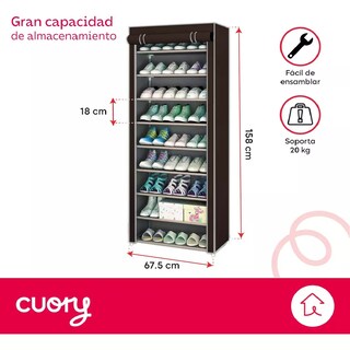 Foto 2 | Zapatera Organizador Closet Repisa Armable Mueble Multiusos Café